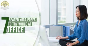 7 seated yoga poses in office